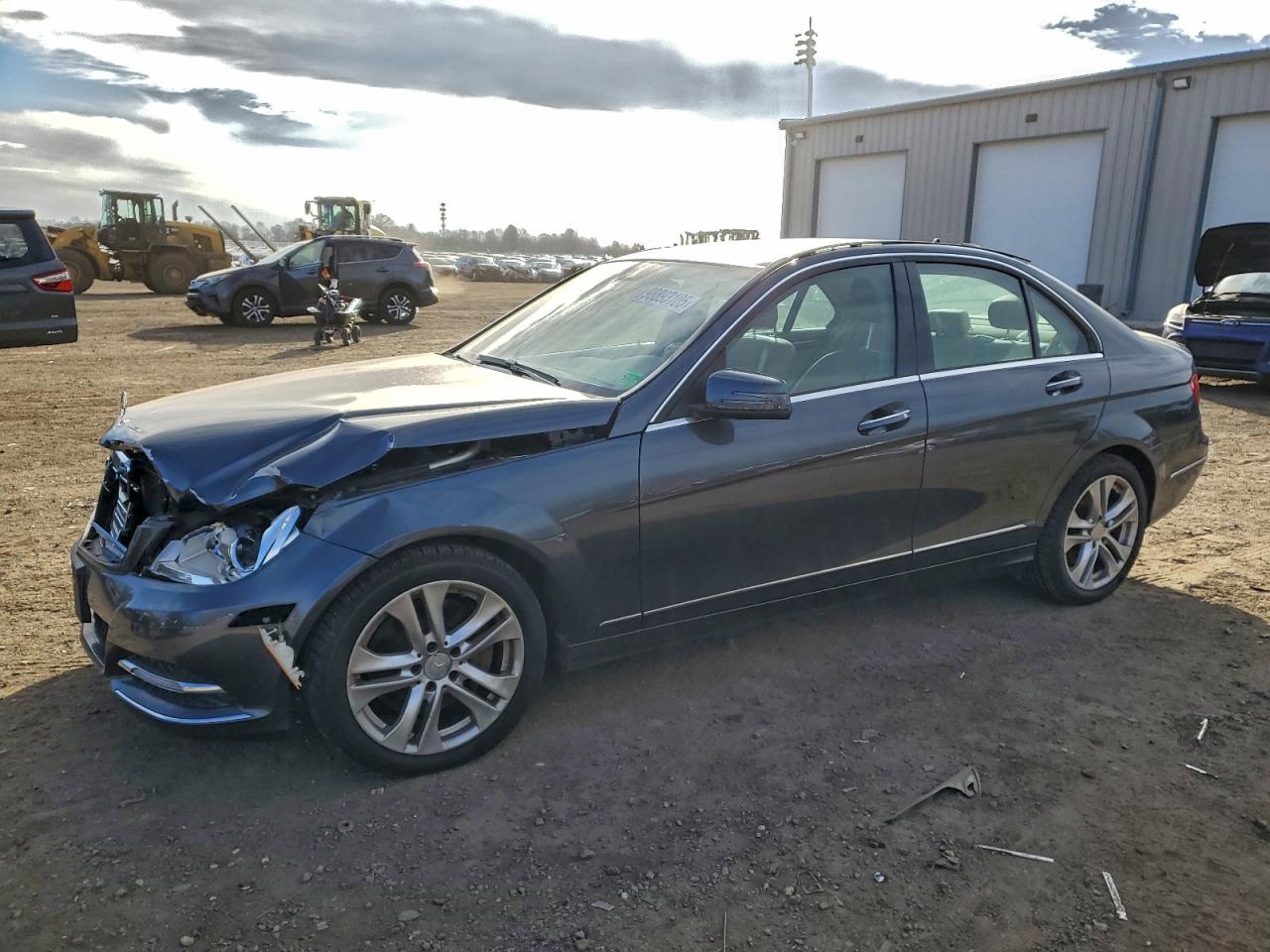 2014 Mercedes-benz C 300 4matic Gray vin: WDDGF8AB3EG165590