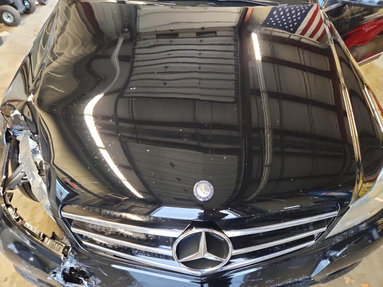 2014 Mercedes-benz C 300 4matic Black vin: WDDGF8AB3EG177349
