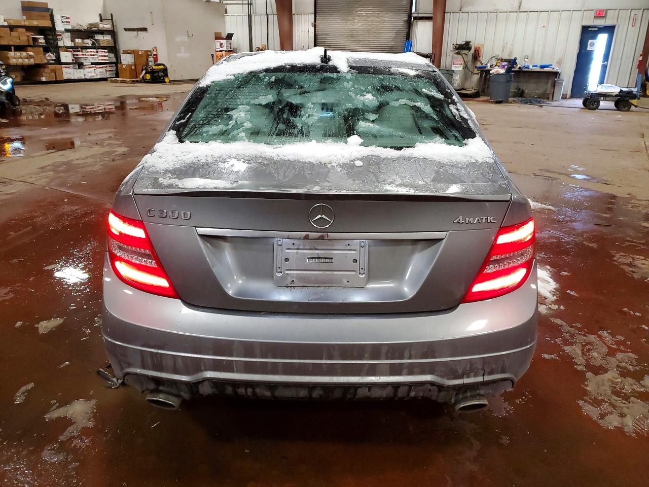 2014 Mercedes-benz C 300 4matic Silver vin: WDDGF8AB3EG245679