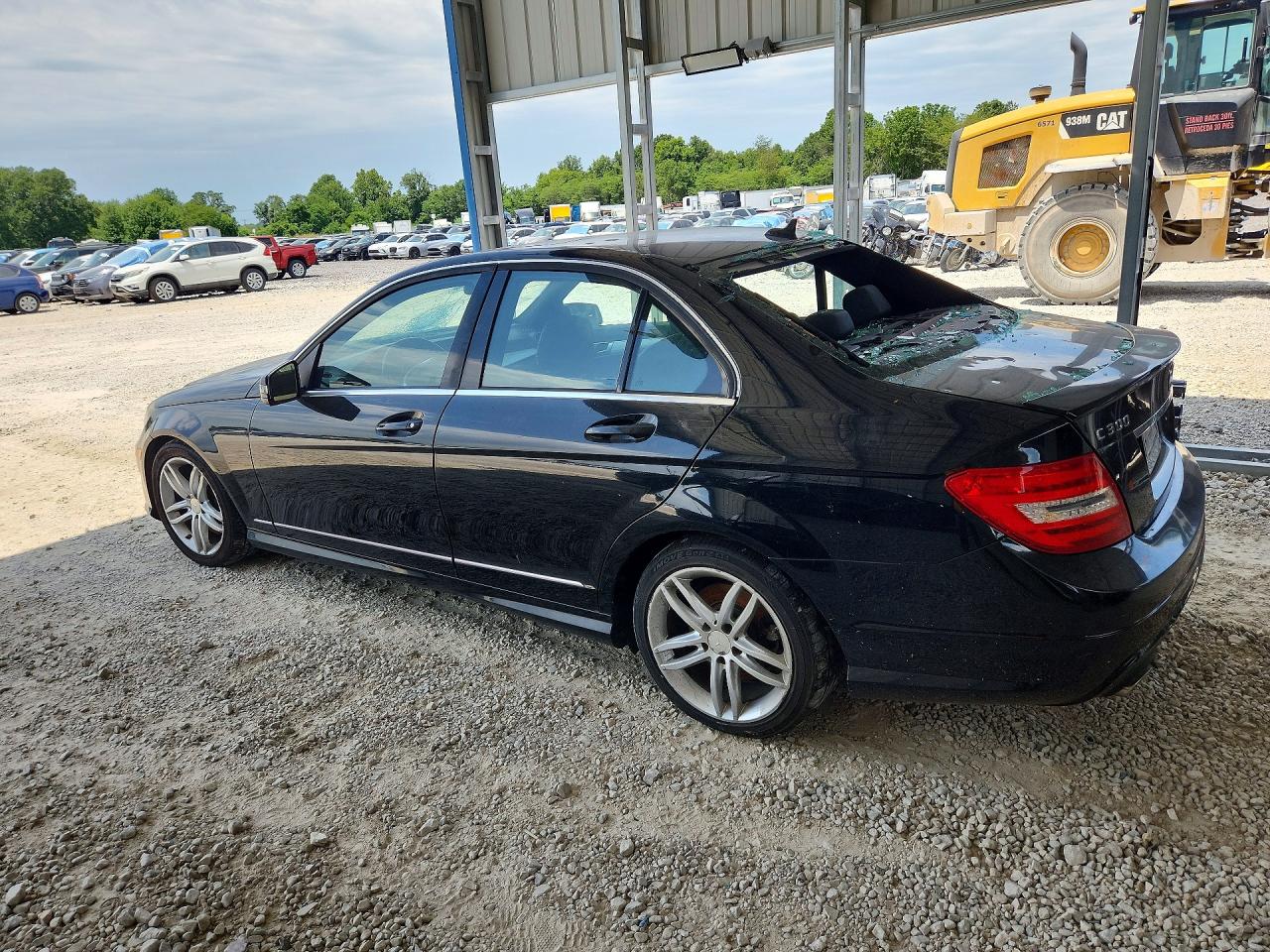 2014 Mercedes-benz C 300 4matic Black vin: WDDGF8AB3ER312818