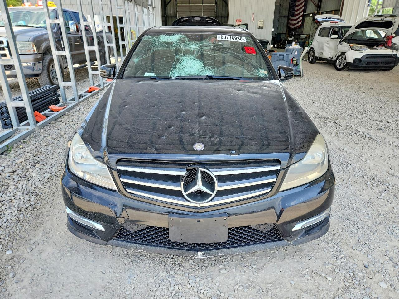 2014 Mercedes-benz C 300 4matic Black vin: WDDGF8AB3ER312818