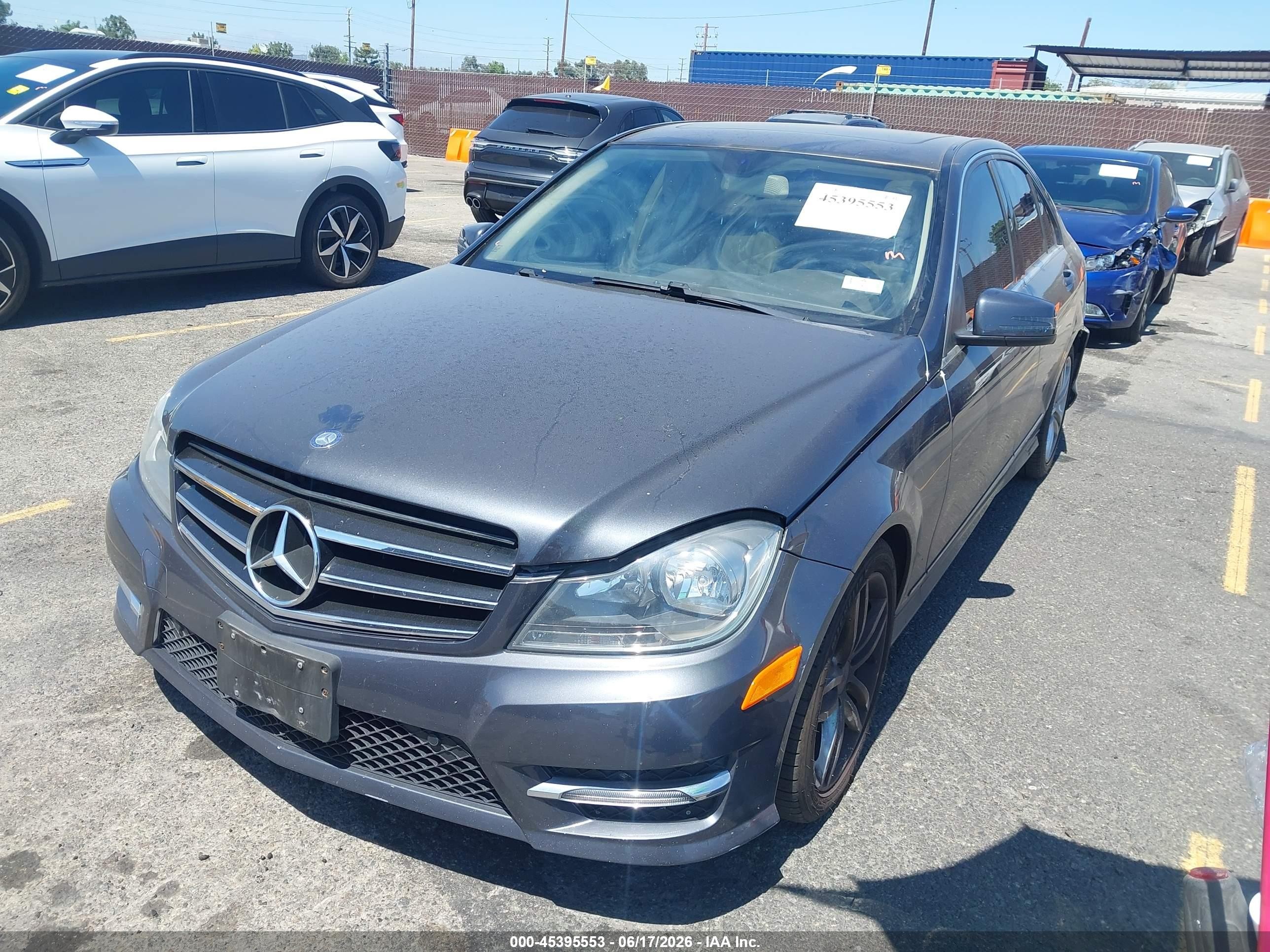 2014 Mercedes-benz C 300 Sport 4matic Black vin: WDDGF8AB3ER321843