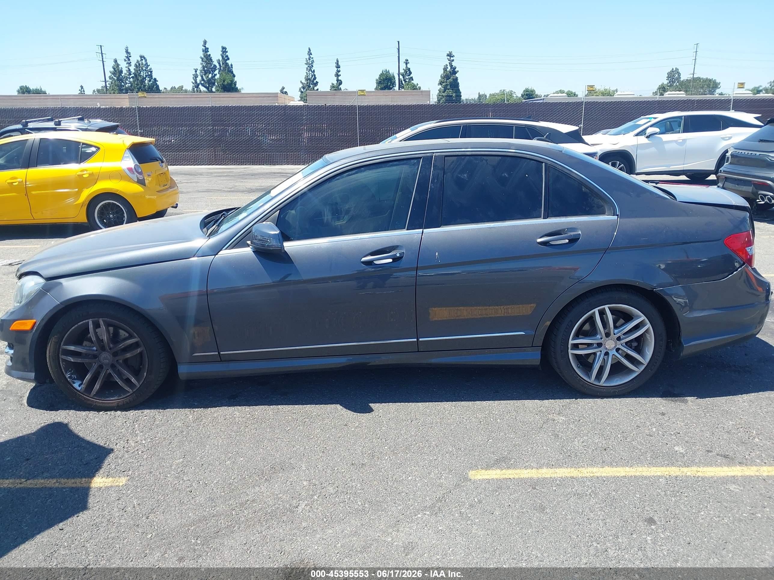 2014 Mercedes-benz C 300 Sport 4matic Black vin: WDDGF8AB3ER321843