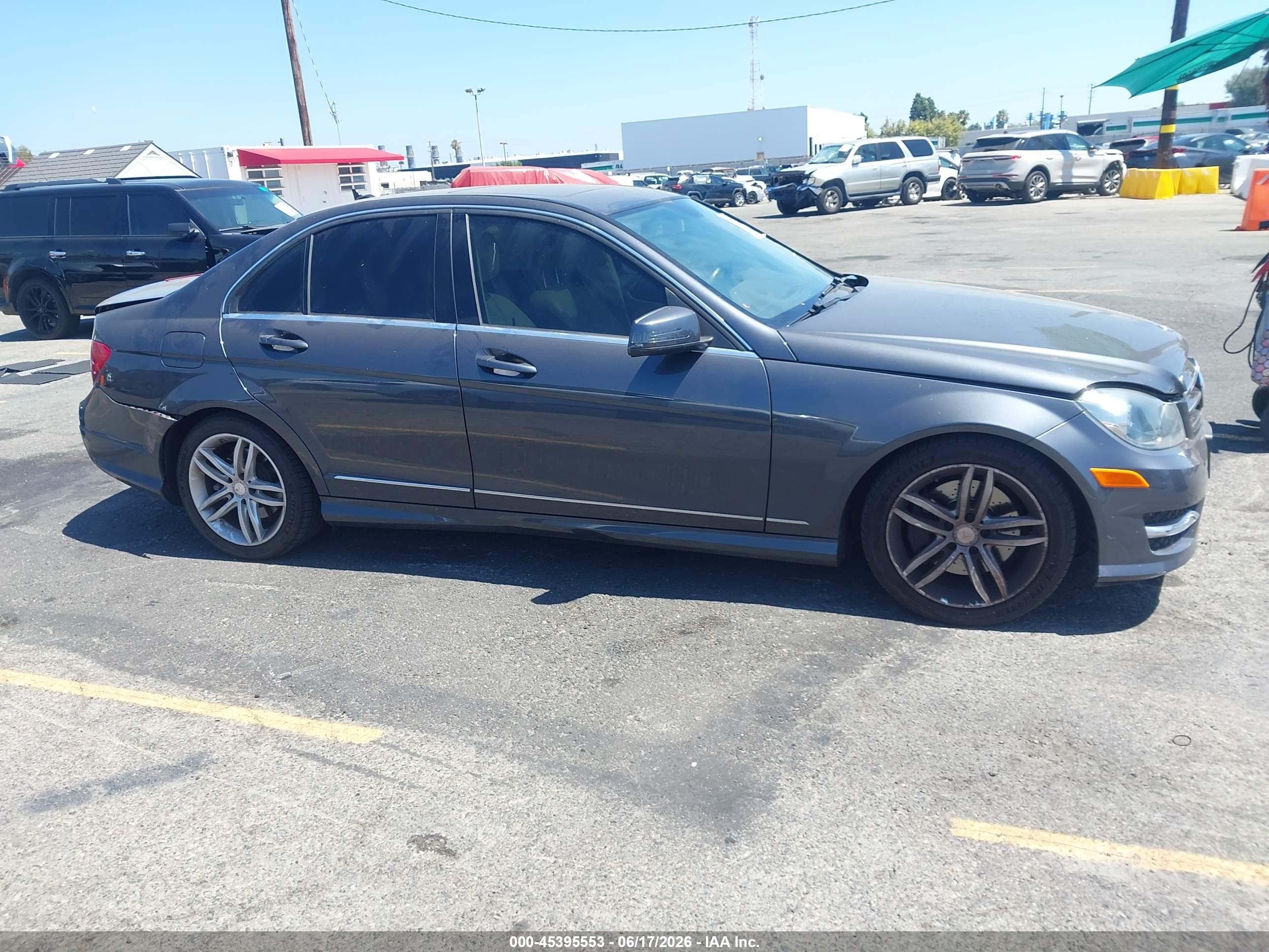 2014 Mercedes-benz C 300 Sport 4matic Black vin: WDDGF8AB3ER321843