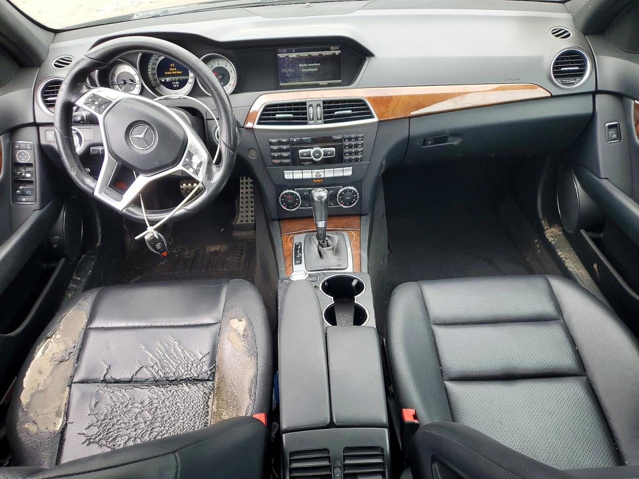 2013 Mercedes-benz C 300 4matic Black vin: WDDGF8AB4DA774284