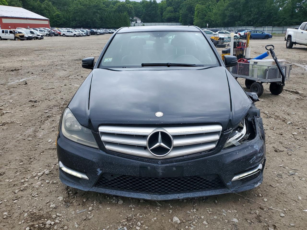 2013 Mercedes-benz C 300 4matic Black vin: WDDGF8AB4DA774284