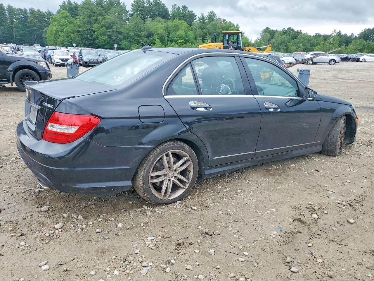 2013 Mercedes-benz C 300 4matic Black vin: WDDGF8AB4DA774284