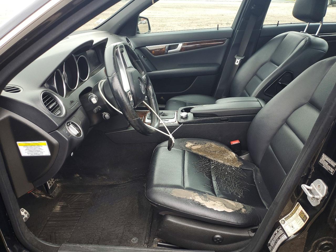 2013 Mercedes-benz C 300 4matic Black vin: WDDGF8AB4DA774284