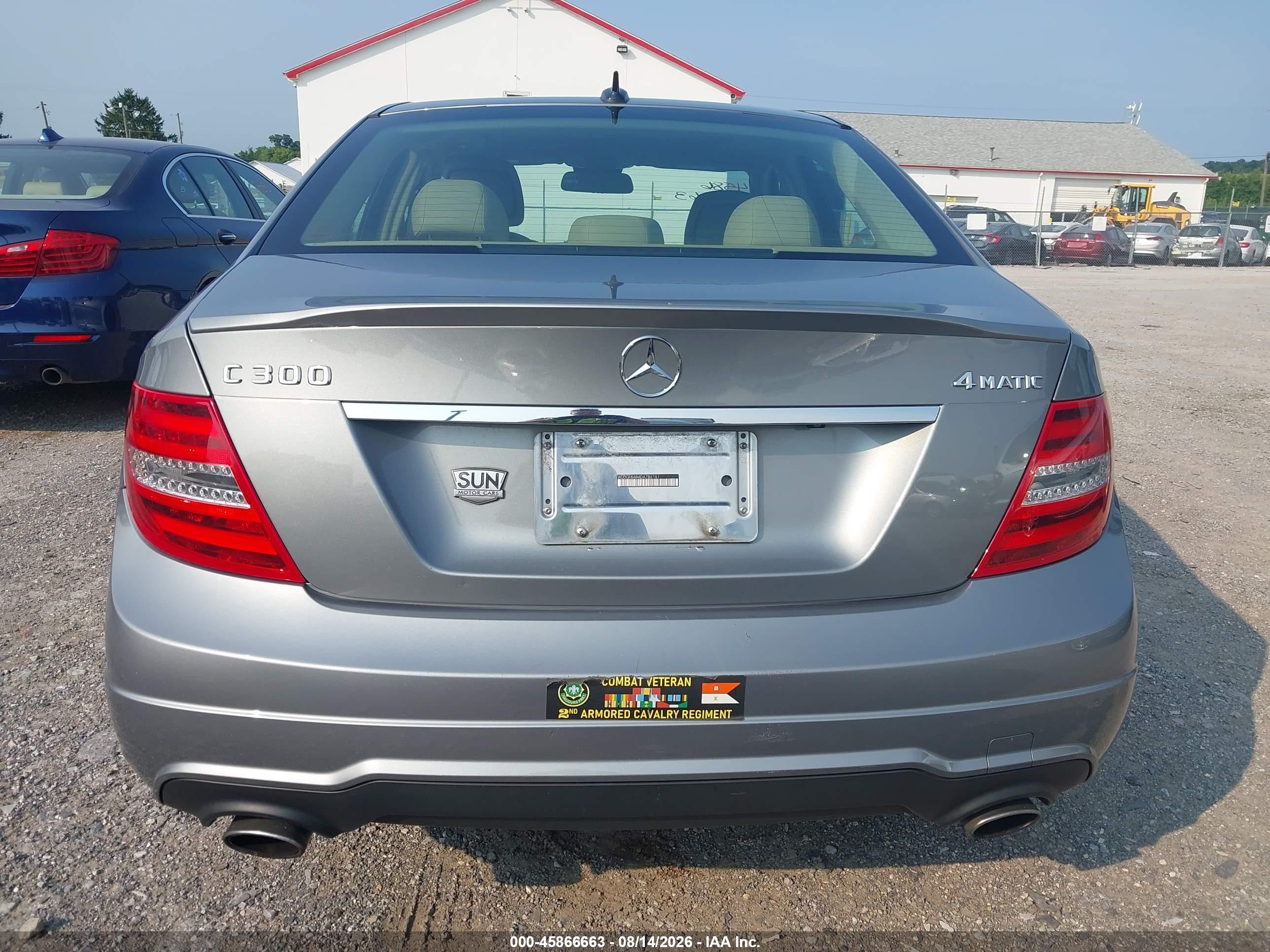 2013 Mercedes-benz C 300 Sport 4matic Silver vin: WDDGF8AB4DA786161