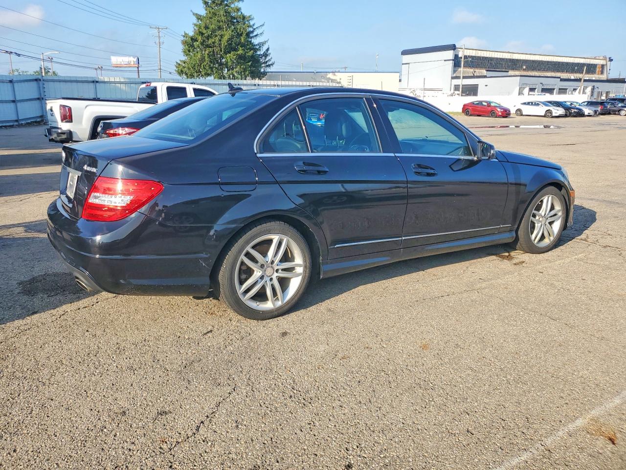 2013 Mercedes-benz C 300 4matic Black vin: WDDGF8AB4DA835827