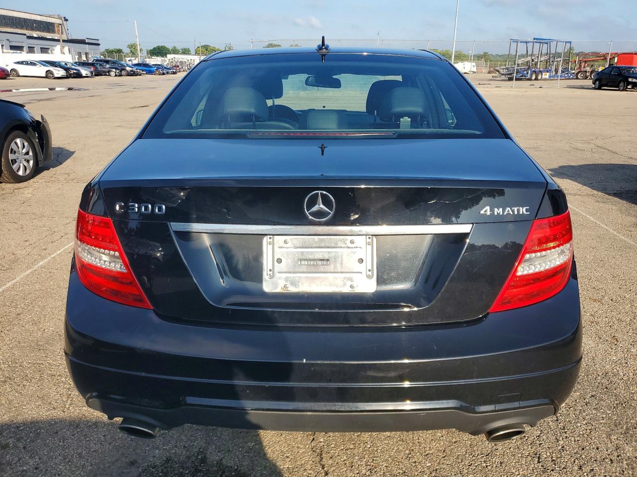 2013 Mercedes-benz C 300 4matic Black vin: WDDGF8AB4DA835827