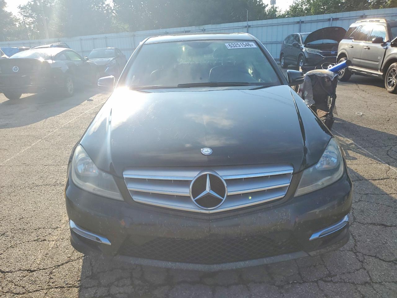 2013 Mercedes-benz C 300 4matic Black vin: WDDGF8AB4DA835827
