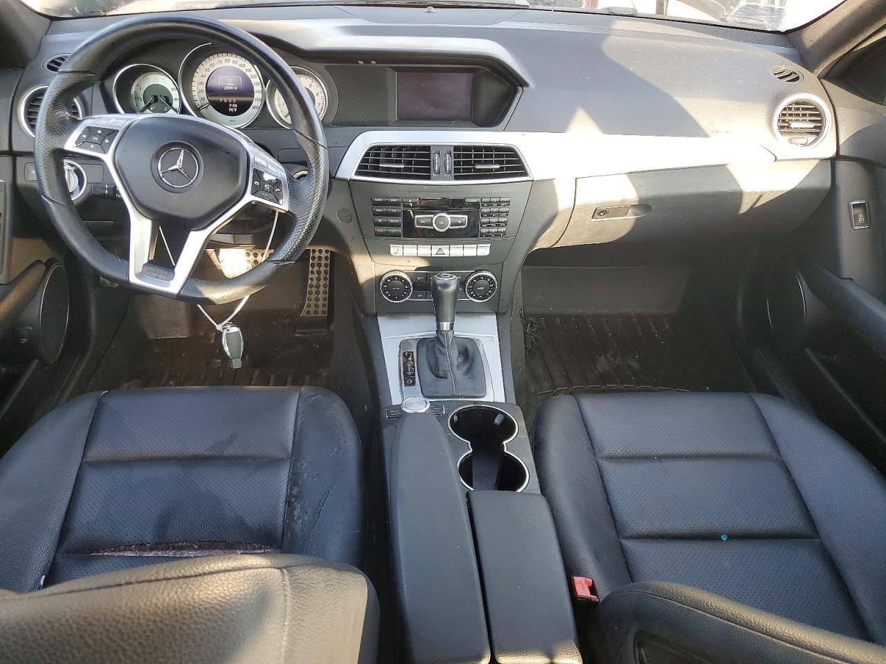 2013 Mercedes-benz C 300 4matic Black vin: WDDGF8AB4DA835827