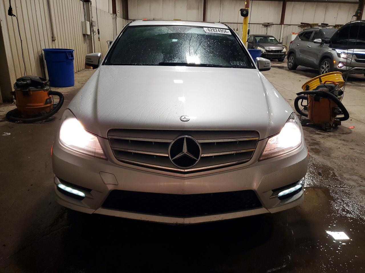 2013 Mercedes-benz C 300 4matic Silver vin: WDDGF8AB4DA840817