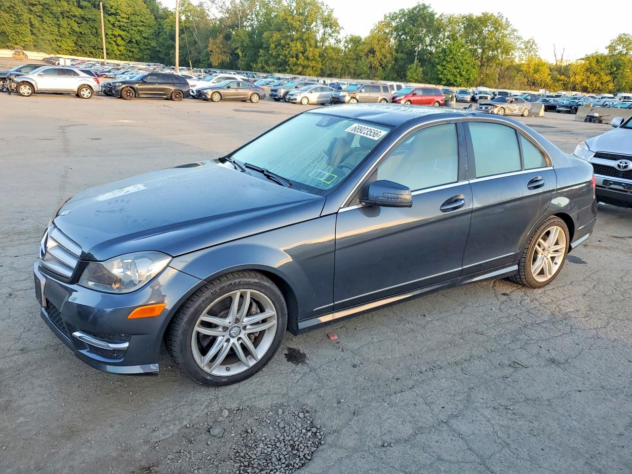 2013 Mercedes-benz C 300 4matic Charcoal vin: WDDGF8AB4DG141040