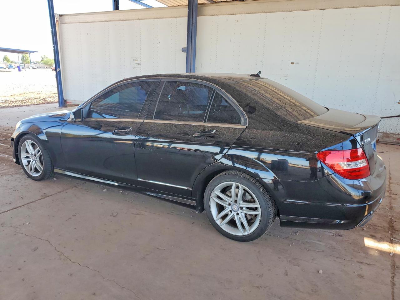 2013 Mercedes-benz C 300 4matic Black vin: WDDGF8AB4DR247959