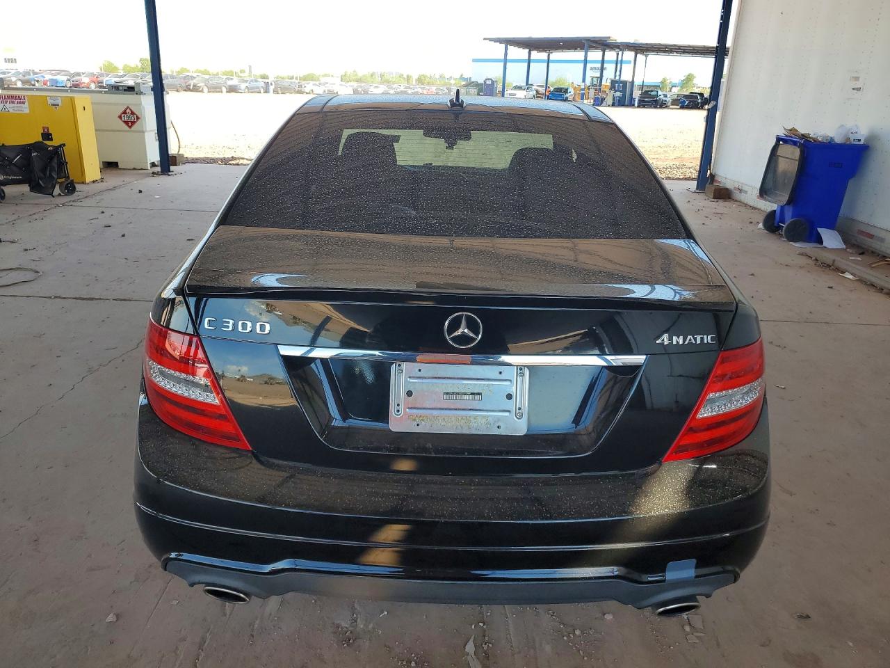 2013 Mercedes-benz C 300 4matic Black vin: WDDGF8AB4DR247959