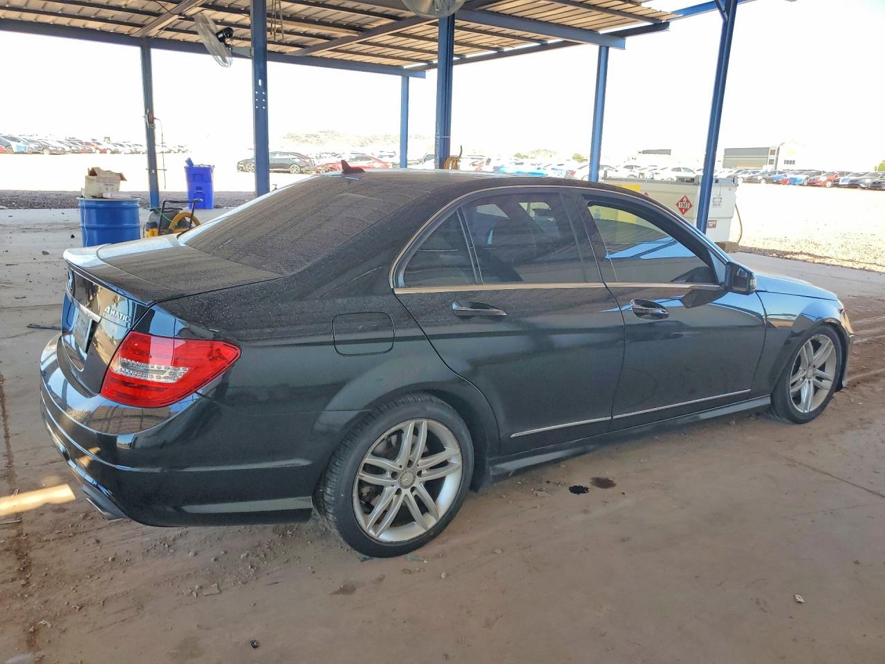 2013 Mercedes-benz C 300 4matic Black vin: WDDGF8AB4DR247959