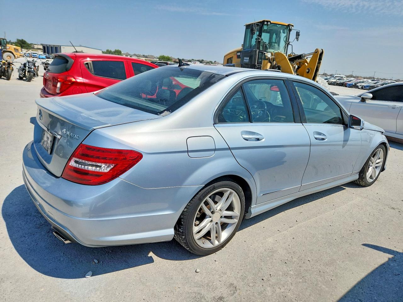 2013 Mercedes-benz C 300 4matic Silver vin: WDDGF8AB4DR251896
