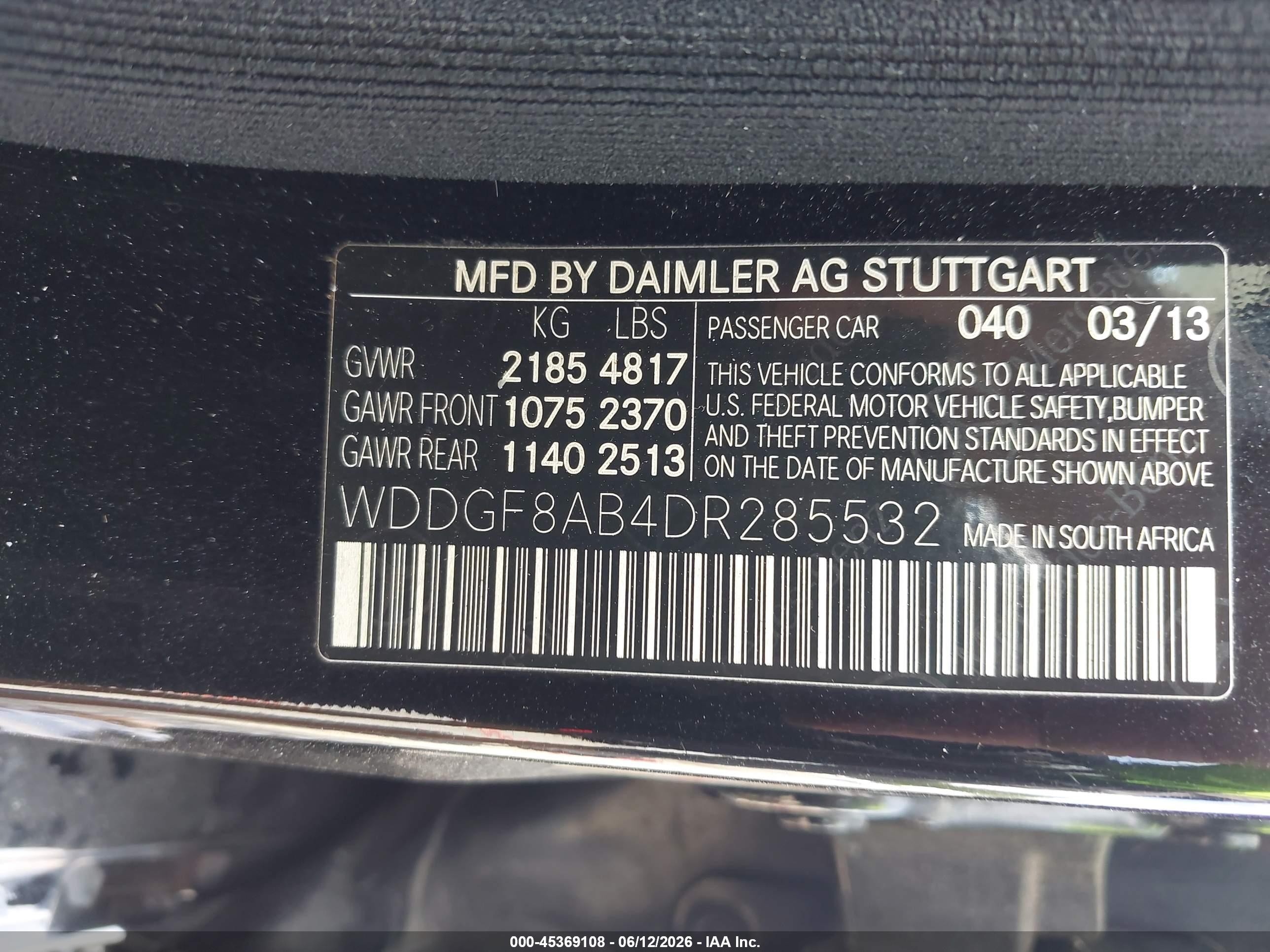 2013 Mercedes-benz C 300 Sport 4matic Black vin: WDDGF8AB4DR285532