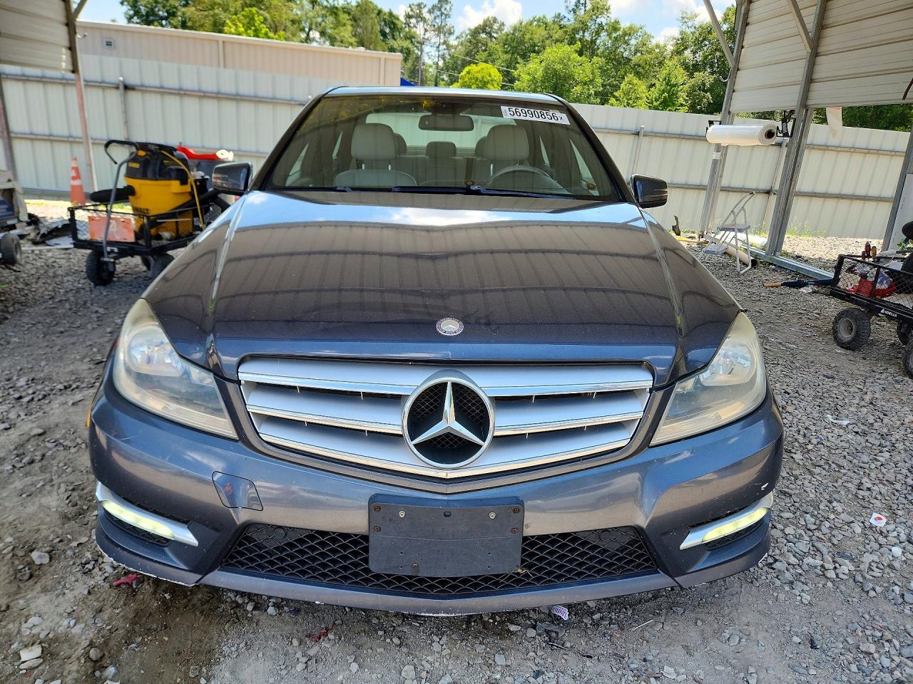 2013 Mercedes-benz C 300 4matic Charcoal vin: WDDGF8AB4DR288527