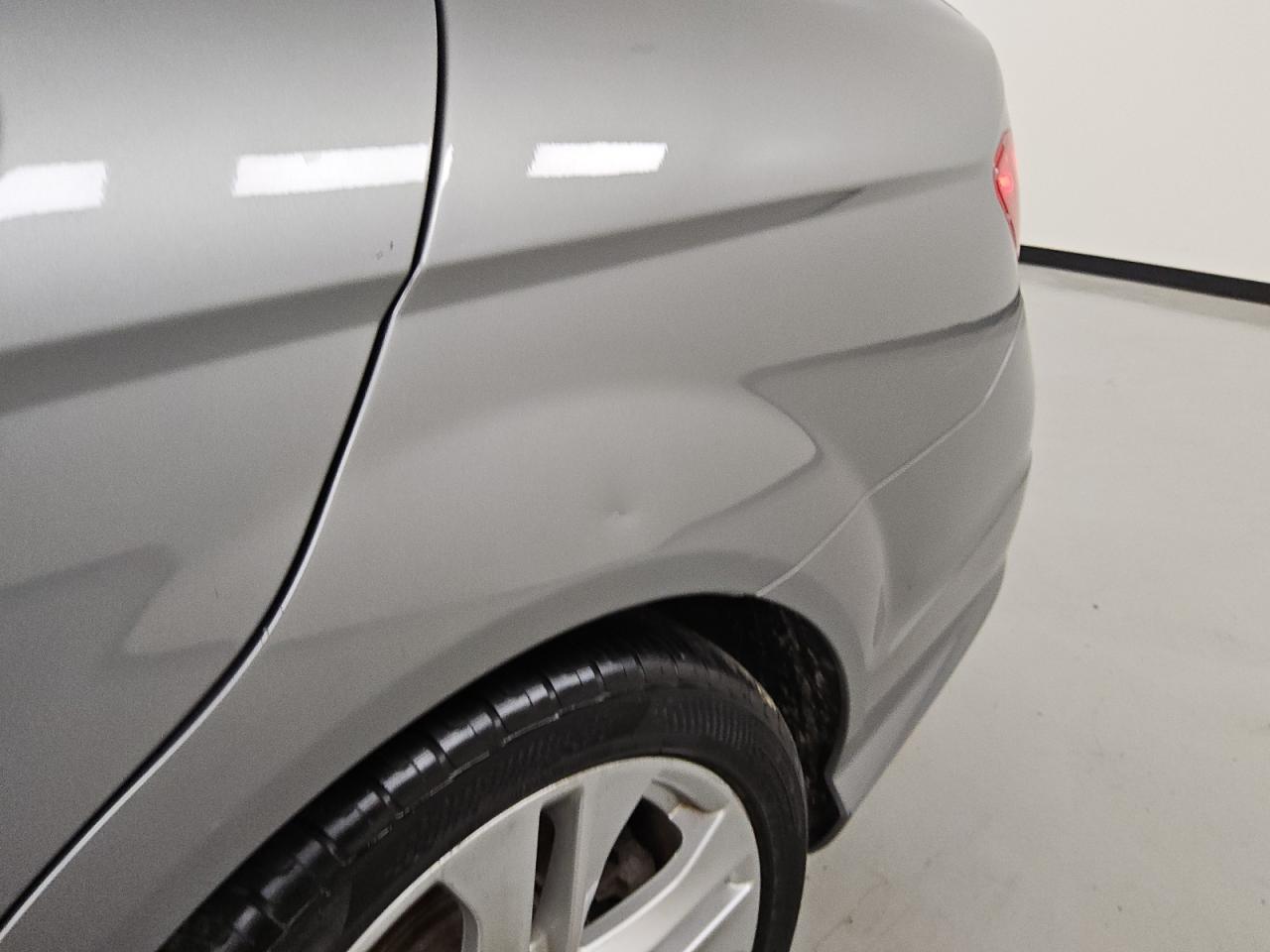 2014 Mercedes-benz C 300 4matic Silver vin: WDDGF8AB4EA892594 Damage: Left Qtr Panel, Dent(S) W/ Paint Dmg, 1/8 To 1/2 Inch