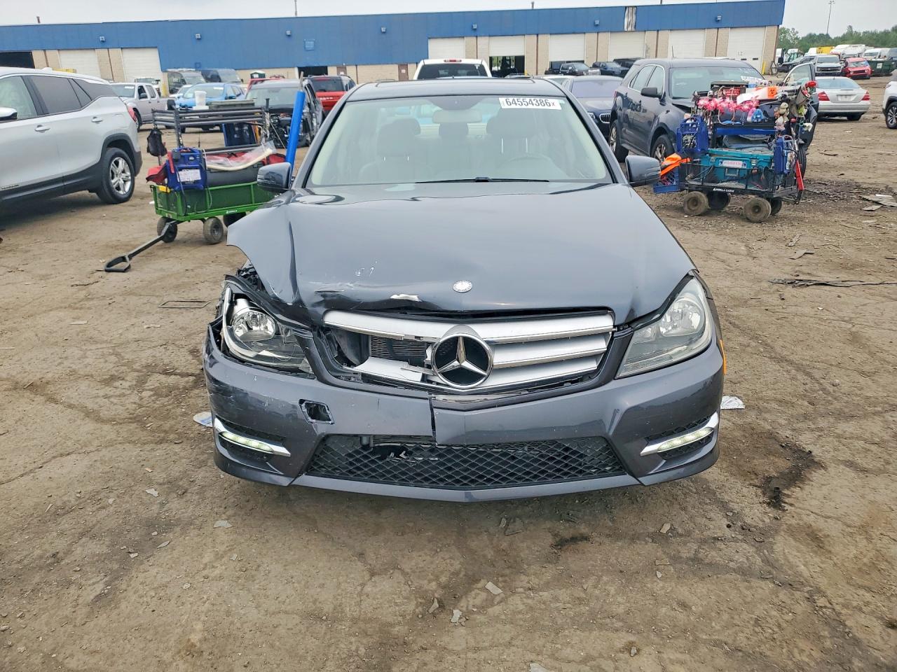 2014 Mercedes-benz C 300 4matic Синий vin: WDDGF8AB4EA892983