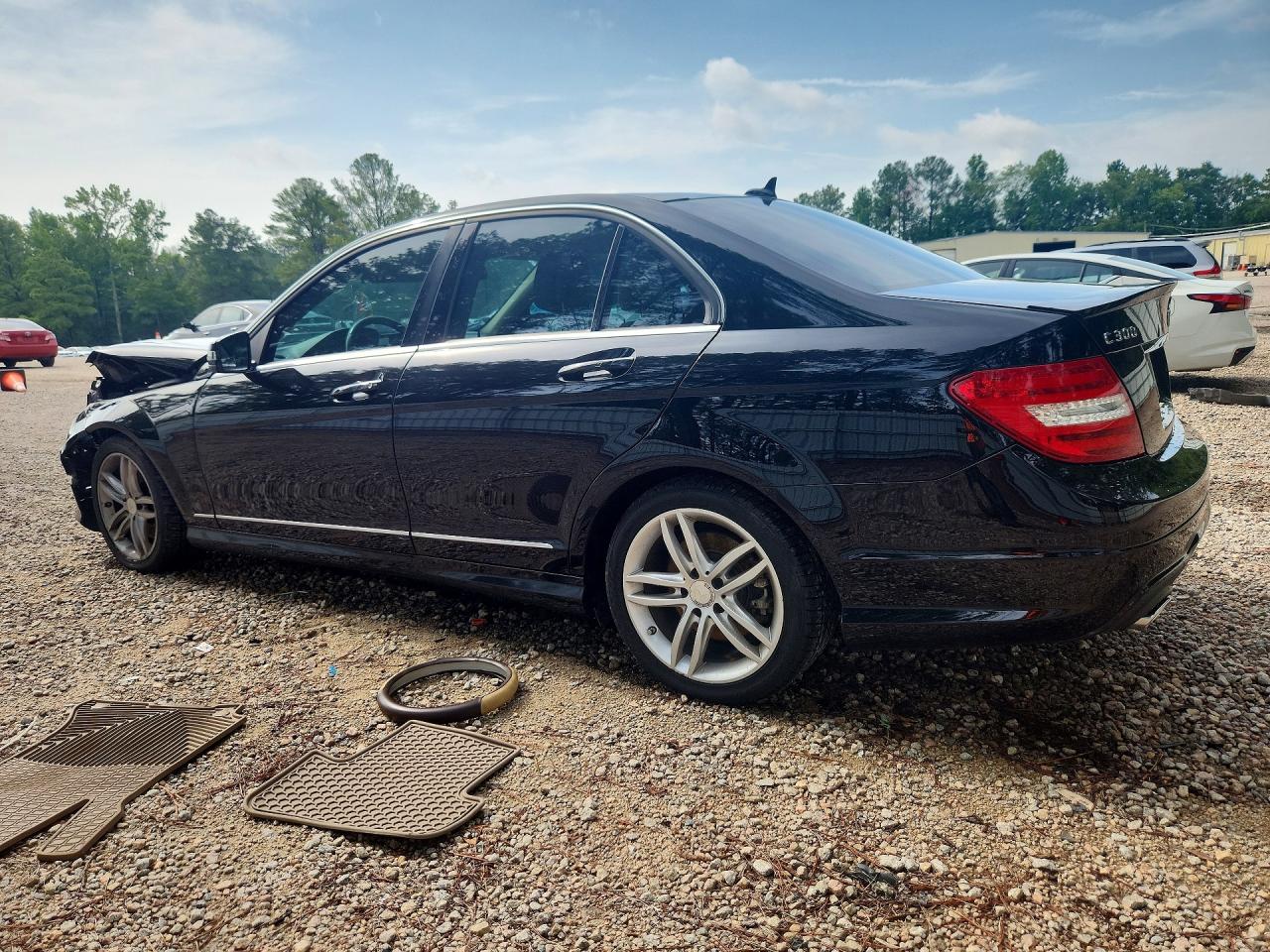 2014 Mercedes-benz C 300 4matic Black vin: WDDGF8AB4EA907840