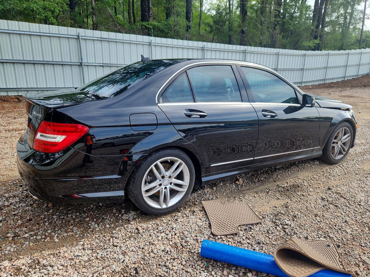 2014 Mercedes-benz C 300 4matic Black vin: WDDGF8AB4EA907840