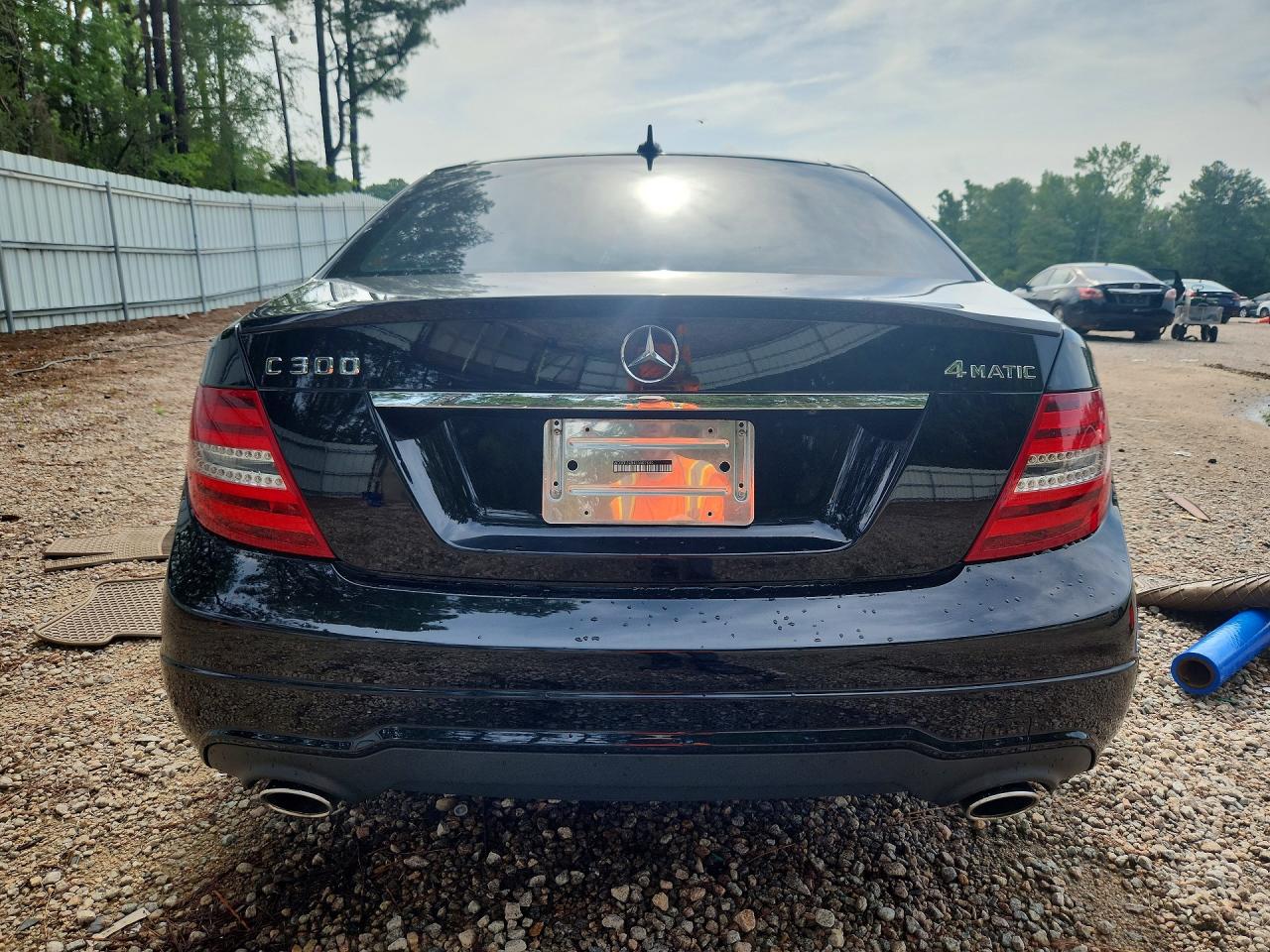 2014 Mercedes-benz C 300 4matic Black vin: WDDGF8AB4EA907840