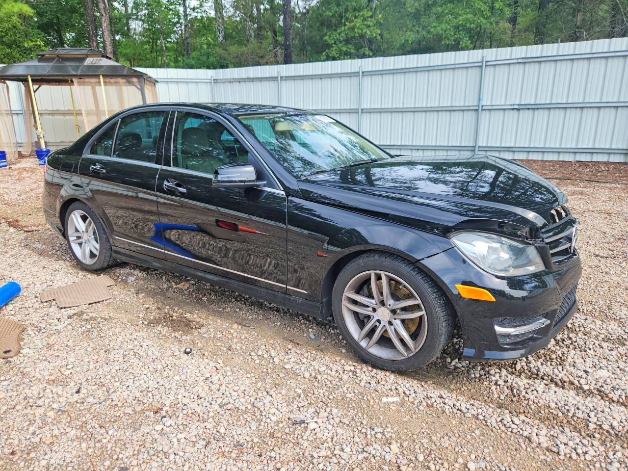 2014 Mercedes-benz C 300 4matic Black vin: WDDGF8AB4EA907840
