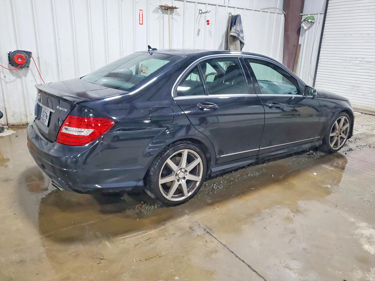 2014 Mercedes-benz C 300 4matic Black vin: WDDGF8AB4EA925531