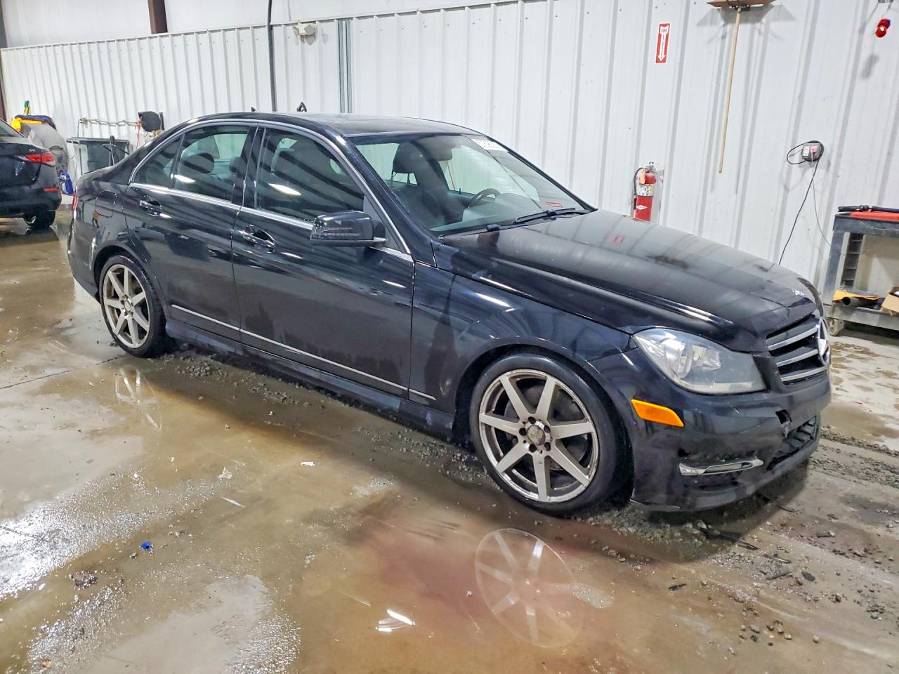 2014 Mercedes-benz C 300 4matic Black vin: WDDGF8AB4EA925531