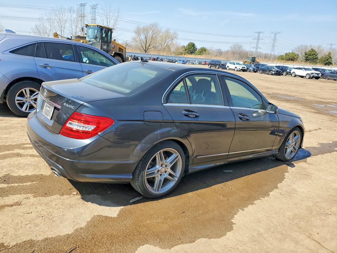 2014 Mercedes-benz C 300 4matic Blue vin: WDDGF8AB4EA930907