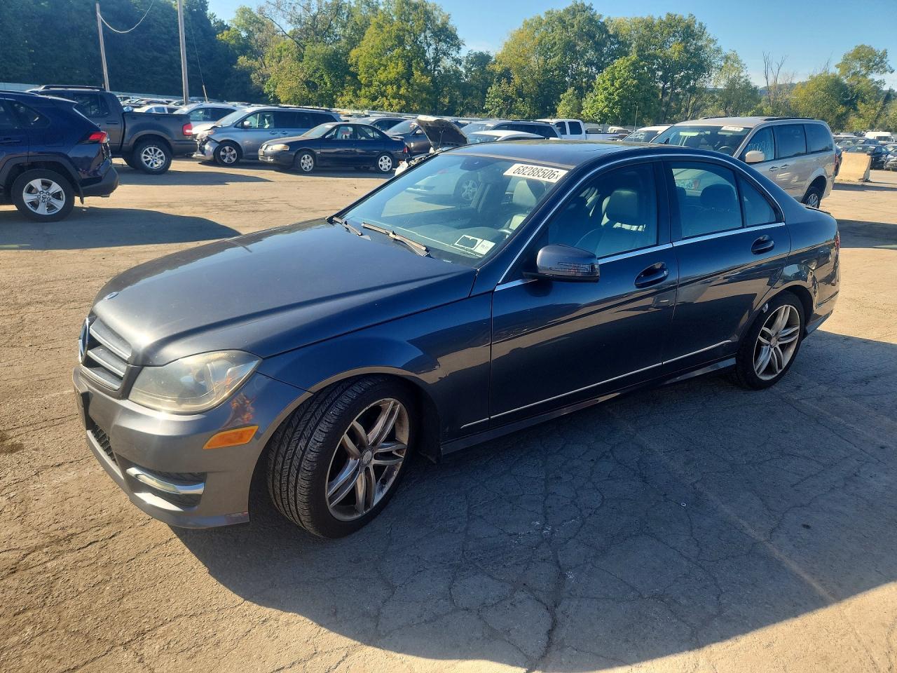 2014 Mercedes-benz C 300 4matic Gray vin: WDDGF8AB4EA939056