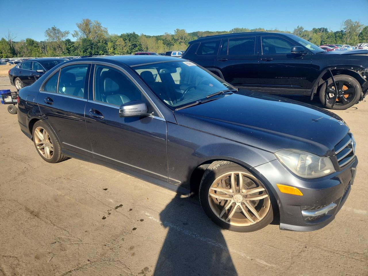 2014 Mercedes-benz C 300 4matic Gray vin: WDDGF8AB4EA939056
