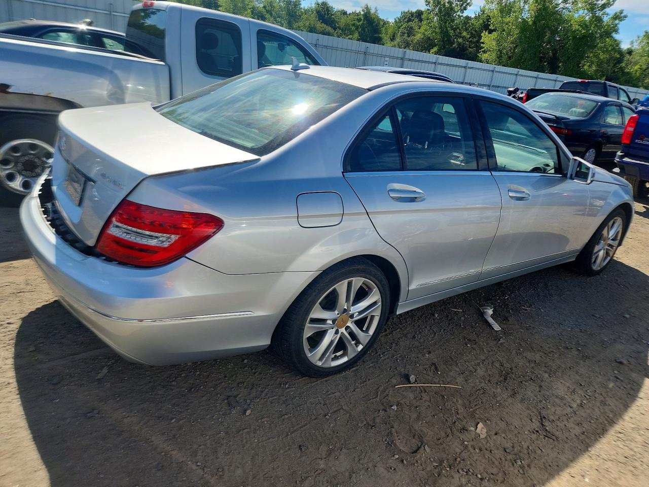 2014 Mercedes-benz C 300 4matic Gray vin: WDDGF8AB4EA940627