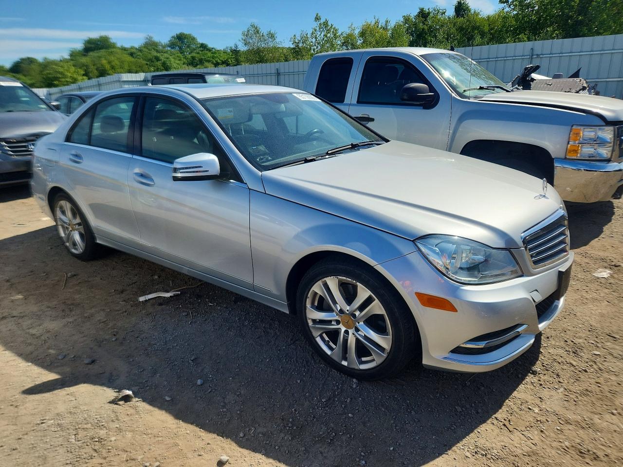 2014 Mercedes-benz C 300 4matic Gray vin: WDDGF8AB4EA940627