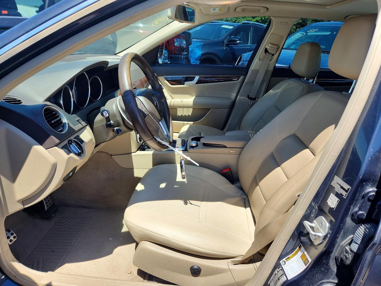 2014 Mercedes-benz C 300 4matic Blue vin: WDDGF8AB4EA943432