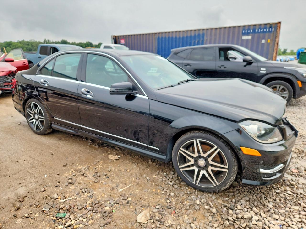 2014 Mercedes-benz C 300 4matic Черный vin: WDDGF8AB4EA954012