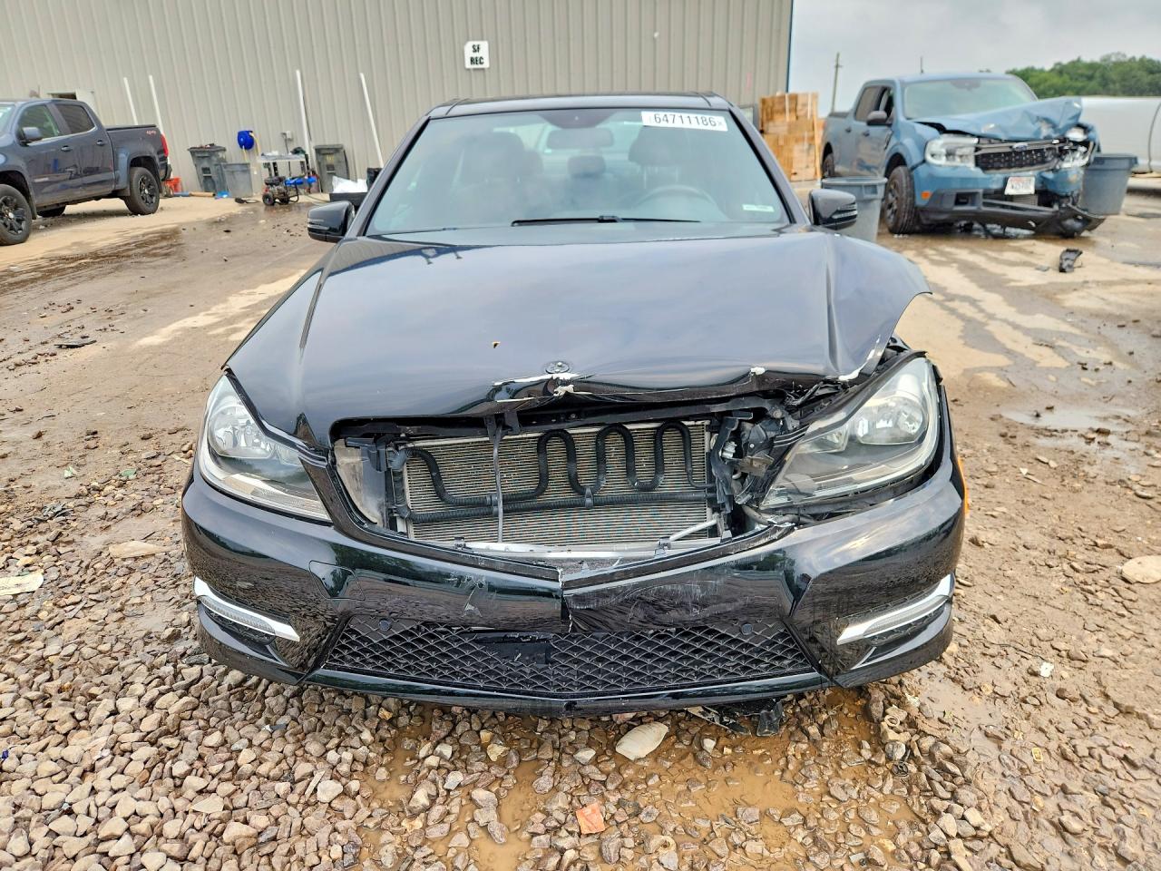 2014 Mercedes-benz C 300 4matic Черный vin: WDDGF8AB4EA954012