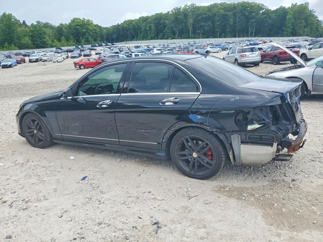 2014 Mercedes-benz C 300 4matic Black vin: WDDGF8AB4EA964751