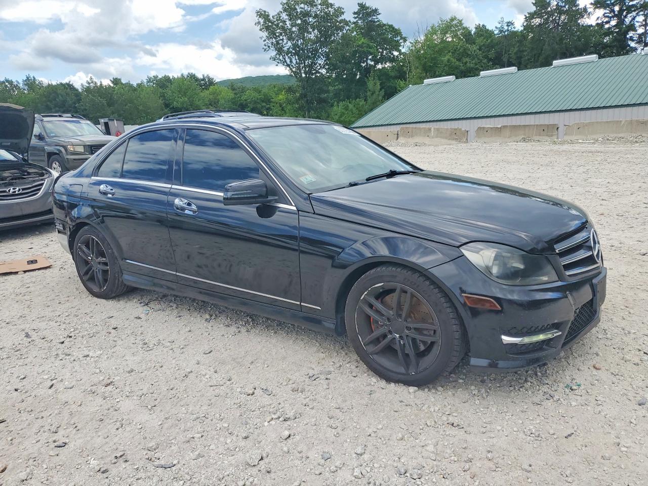 2014 Mercedes-benz C 300 4matic Black vin: WDDGF8AB4EA964751