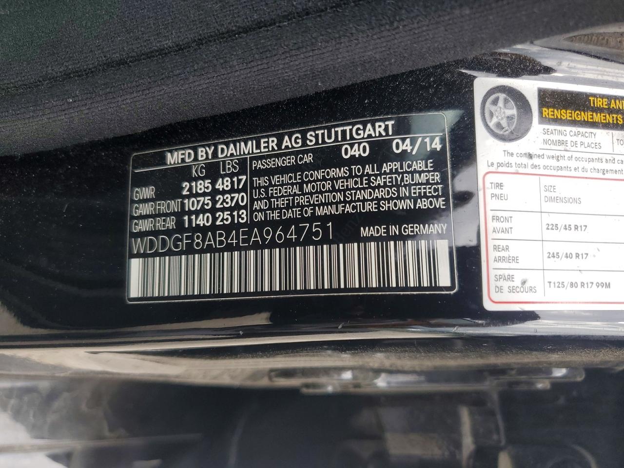 2014 Mercedes-benz C 300 4matic Black vin: WDDGF8AB4EA964751