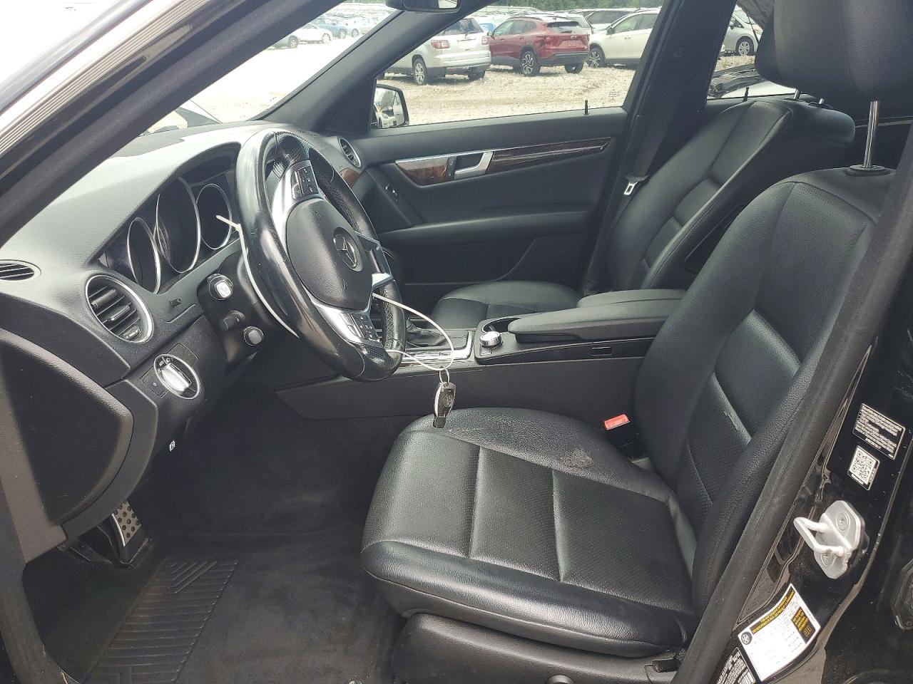 2014 Mercedes-benz C 300 4matic Black vin: WDDGF8AB4EA964751