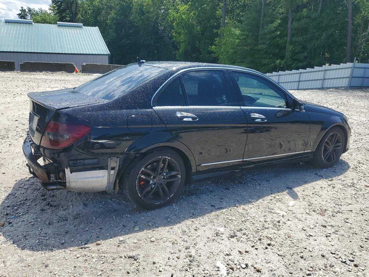 2014 Mercedes-benz C 300 4matic Black vin: WDDGF8AB4EA964751