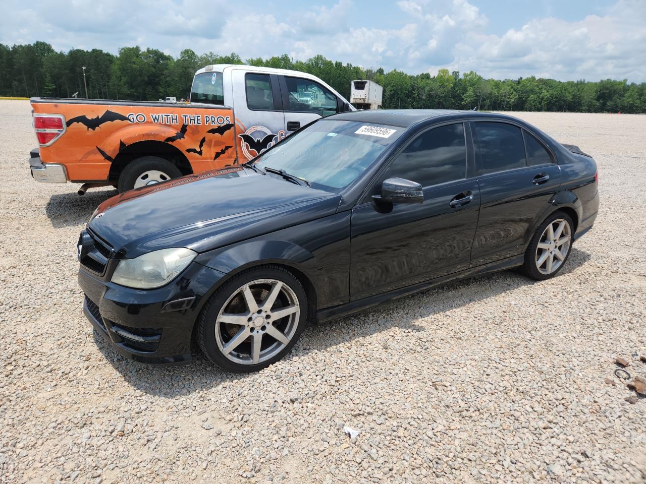 2014 Mercedes-benz C 300 4matic Black vin: WDDGF8AB4EA967150