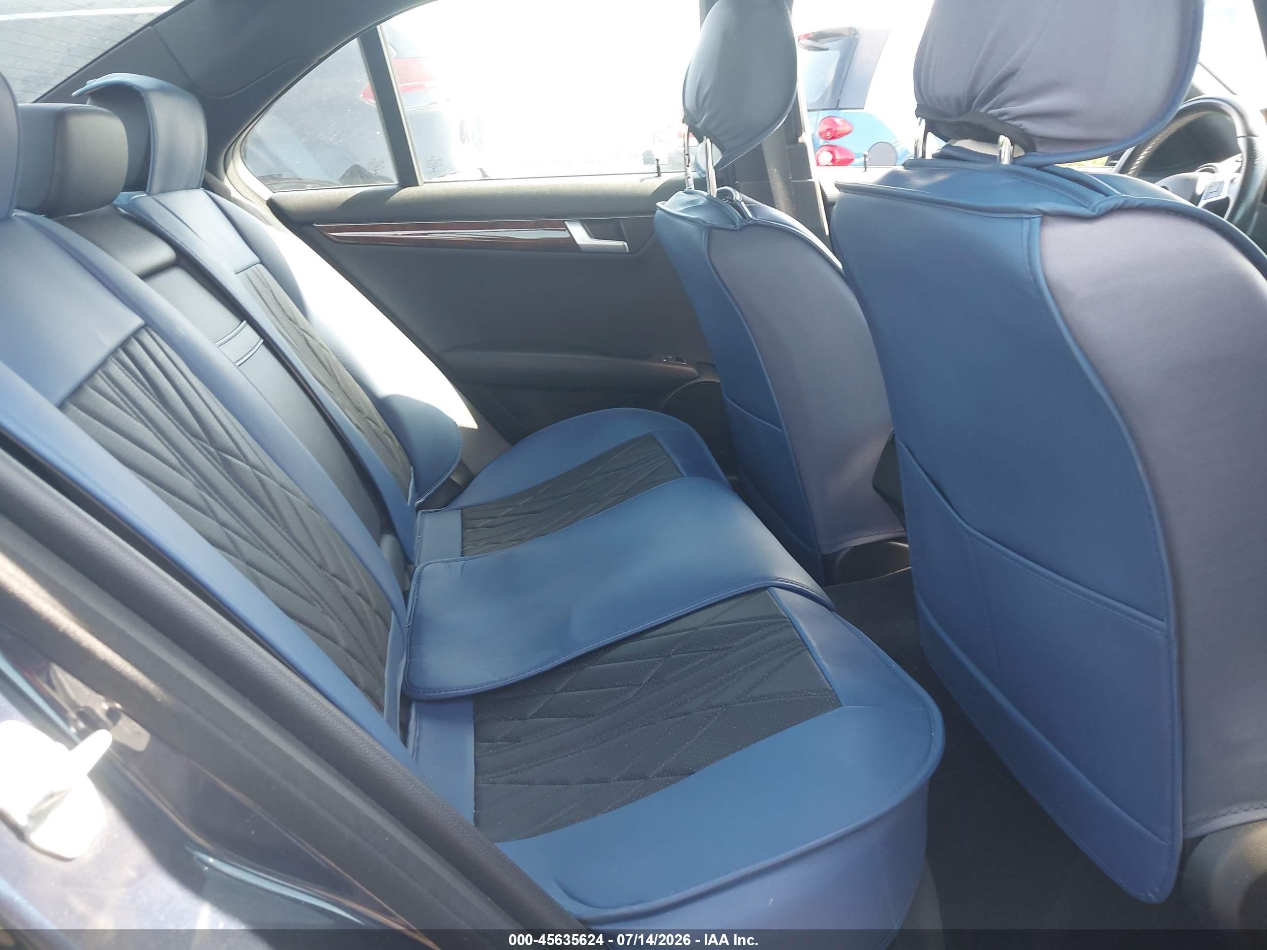 2014 Mercedes-benz C 300 Sport 4matic Dark Blue vin: WDDGF8AB4EA967651