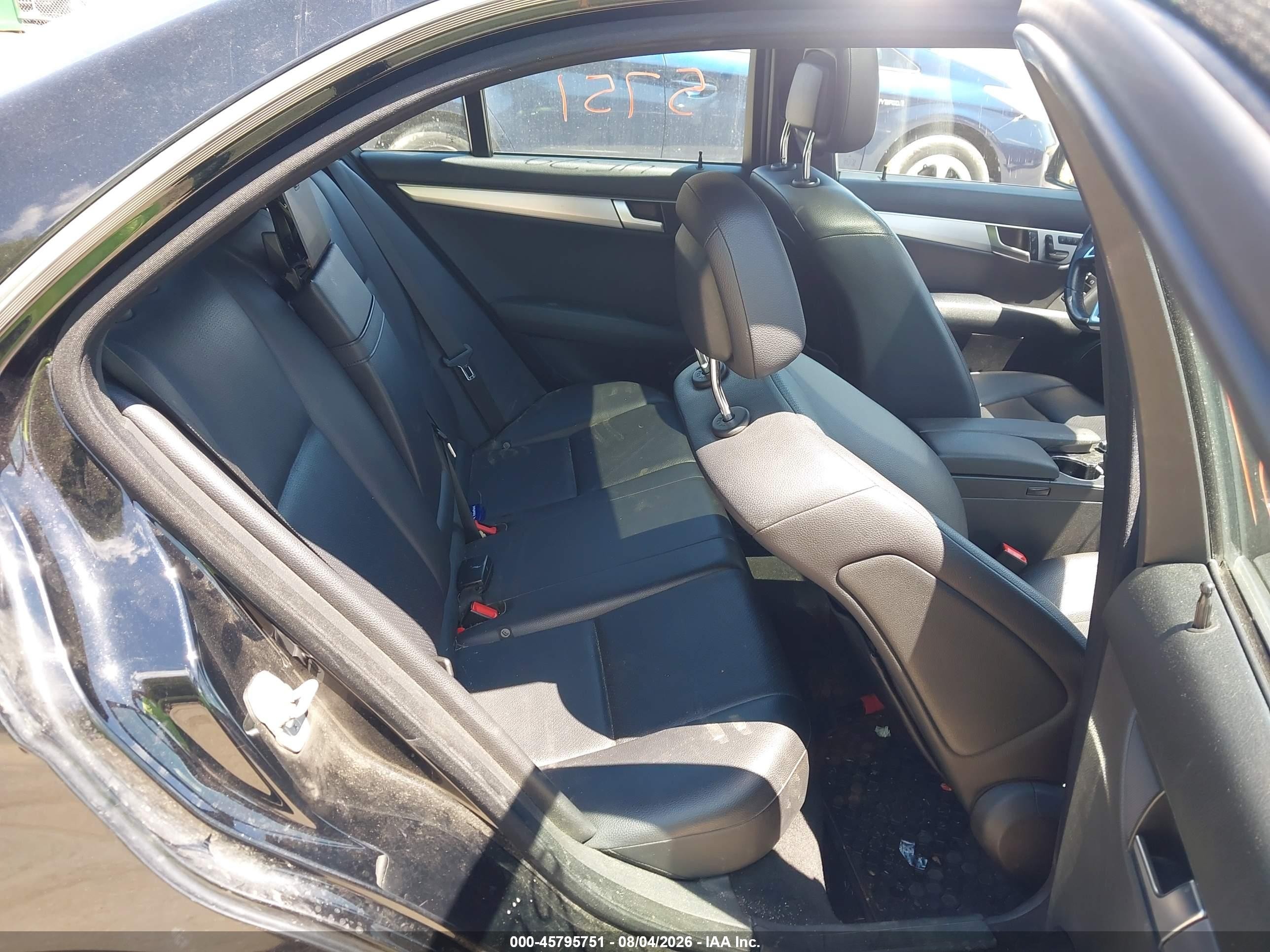 2014 Mercedes-benz C 300 Sport 4matic Black vin: WDDGF8AB4EG245402