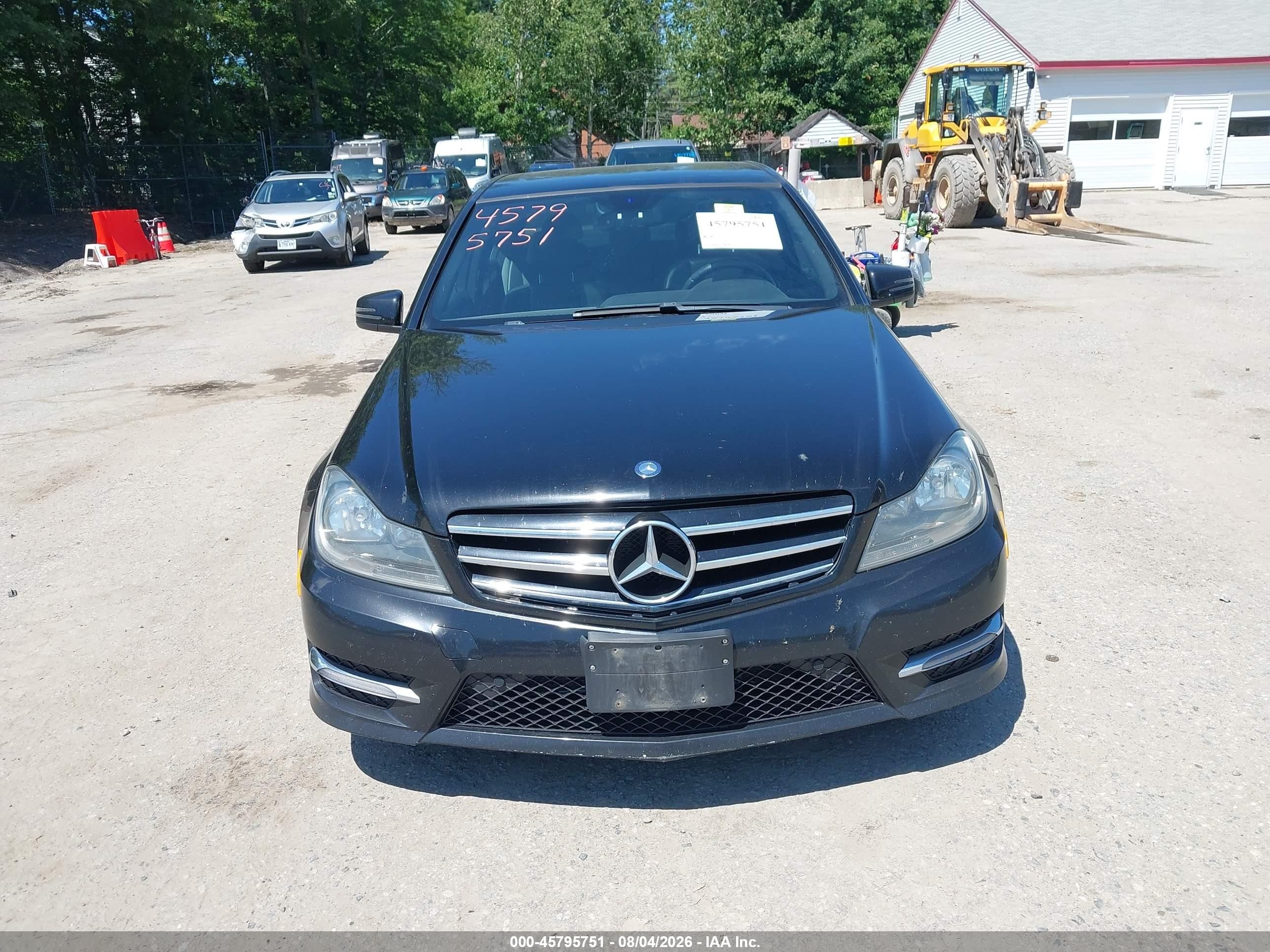 2014 Mercedes-benz C 300 Sport 4matic Black vin: WDDGF8AB4EG245402